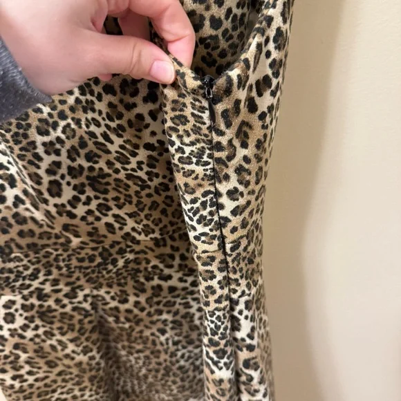Zara Knit Leopard Print Sleeveless Dress - Picture 5 of 8